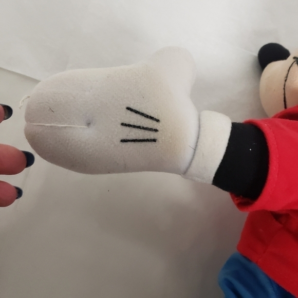 VINTAGE 90s Talking Mickey Mouse Plush Toy Disney Mattel "you tickled my belly" - Picture 13 of 15